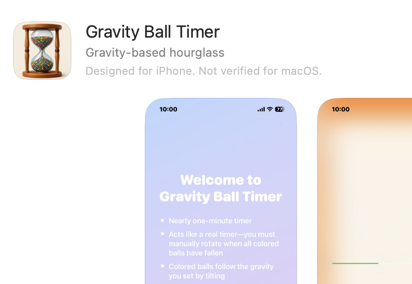 Gravity Ball Timer